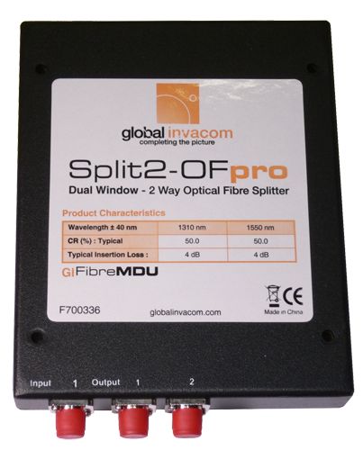 Global Invacom Fibre SP2-OFpro Optischer Verteiler 2-Wege-/bilder/big/f108a.jpg