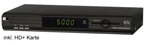 Boca Receiver HDTV Sat Receiver HD+ 160 Junior