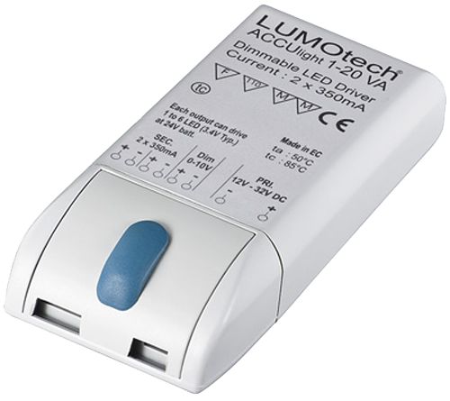 Dimmbarer LED-Transformator 20 W 2 x 350 mA