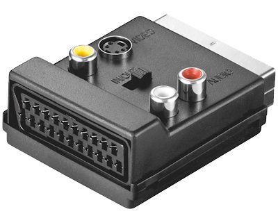 Scart-Adapter mit Scartbuchse (umschaltbar)
