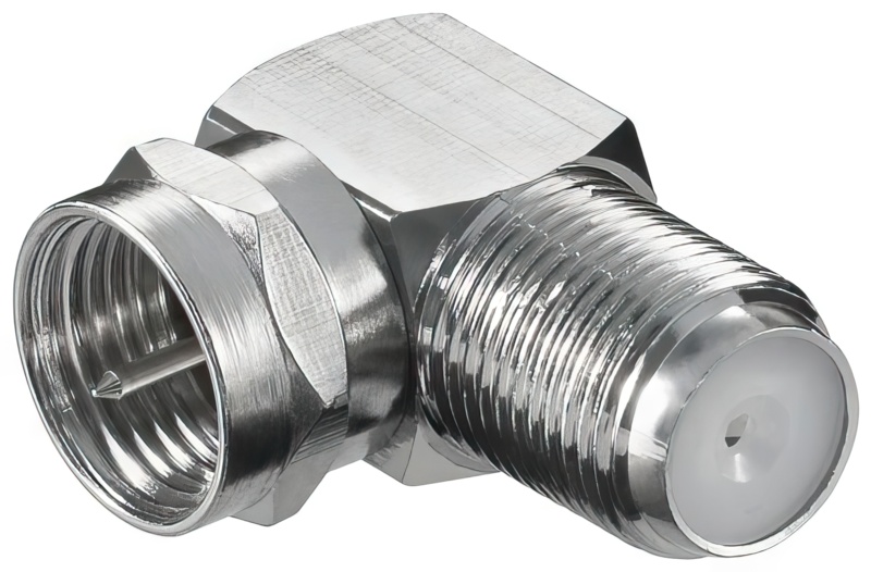 Winkel�bergang F-Stecker auf F-Kupplung
