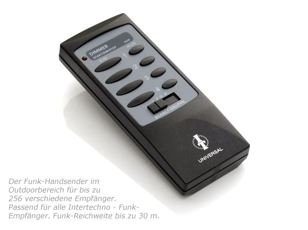 Intertechno Funk Fernbedienung YCT-100 / Die Outdoorbedienung