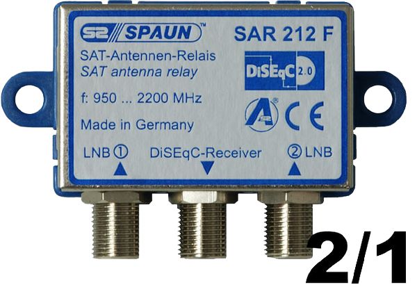 DiSEqC Schalter 2/1 | DiSEqC Umschalter 2 Satelliten für 1 Teilehmer-/bilder/big/sar212f.jpg