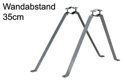 Mauerhalterset / Masthalter Wandabstandshalter 35cm