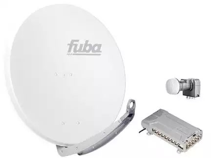 16 Teilnehmer Sat-Anlage - Fuba Profi85 HD16W Schüsselgröße: 85 cm 16 Anschlüsse weiß 4K / 3D / HDTV ready