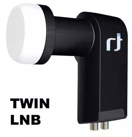 11111Twin LNB - Inverto Black Ultra IDLB-TWNL40-ULTRA-OPP High Gain 3D & 4K ready für 2 Teilnehmer