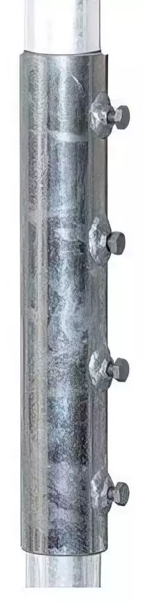 11111XmediaSat MVH48 48mm Masthülse / Verbinder für 48er Rohr feuerverzinkt rostfrei