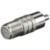 F-Adapter F-Kupplung - Cinch-Stecker