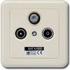 Sat-Antennendose ClassA 3-fach elfenbein