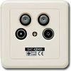 Sat-Antennendose ClassA 4-fach elfenbein