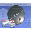 TRIAX Satellitenspiegel 78cm anthrazit + INVERTO QUAD LNB 0,2 dB