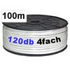 High ClassA Sat-Kabel 8.2mm Transmedia KH-120 - 120dB L�nge: 100m - wei�
