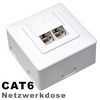 Cat6 Netzwerkdose CAT6 AUP-W Farbe: wei�