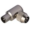 Koaxial-Winkelstecker schraubbar geschirmt