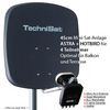 TechniSat DigiDish 45 Sat-Antenne Quad / Astra + Hotbird / anthrazit