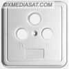 Deckel f�r Aufputzrahmen 3 Loch elfenbein