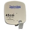 TechniSat DigiDish 45 Sat-Antenne mit Twin-LNB / beige / 1045-2882