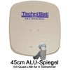 TechniSat DigiDish 45 Sat-Antenne mit Quad-LNB Farbe: beige