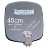 TechniSat DigiDish 45 Sat-Antenne Twin / Astra + Hotbird / anthrazit