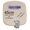 TechniSat DigiDish 45 Sat-Antenne Twin / Astra + Hotbird / beige
