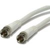Sat-Anschlu�-Kabel Stecker / Stecker 1,5m wei�