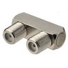 F-Verbinder Buchse / Buchse Winkelverbinder