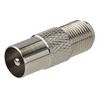F-Adapter F-Kupplung auf Koaxstecker