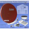 Fuba Sat Anlage f�r  6 Teilnehmer FU85R506-110 ziegelrot
