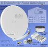 Fuba Sat Anlage f�r  6 Teilnehmer FU85W506-110 wei�