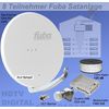 Fuba Sat Anlage f�r  8 Teilnehmer FU85W508-110 wei�