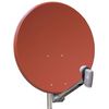 Sat-Anlage f�r 4 Teilnehmer Gibertini 75cm ALU G75REEQ ziegelrot