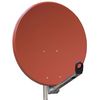 Sat Antenne Gibertini 75cm ALU - ziegelrot - RAL8012