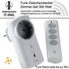 Intertechno Funksteckdose IT-300L Funk-Zwischenstecker Dimmer Set