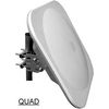 Megasat 44cm Flachantenne mit ALPS Quad LNB