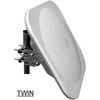 Megasat 44cm Flachantenne mit ALPS TWIN LNB