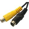 SVHS-Adapterkabel L�nge: 0,15 m  Mini-DIN-Stecker 4-polig / Cinchkupplung 