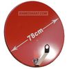 Sat Antenne Triax 78cm Stahl verzinkt - ziegelrot