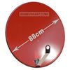 Sat Antenne Triax 88cm Stahl verzinkt - ziegelrot