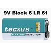 Tecxus Batterie 9V-Block 6LR61 Alkaline Injection