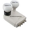 QUAD Monoblock LNB Maximum ASTRA / HOTBIRD 0,2 dB V-24