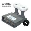 Quad Monoblock LNB f�r 4 Teilnehmer 19,2� + 23,5� Maximum AMBQ24 