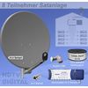 Sat-Anlage f�r 8 Teilnehmer XT75A58EE-ALU anthrazit