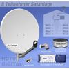 Sat-Anlage f�r 8 Teilnehmer XT75H58EE-ALU hellgrau