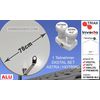 1 Teilnehmer Digital Set ASTRA / HOTBIRD XT78HISB-ALU hellgrau