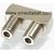 F-Verbinder Buchse / Buchse Winkelverbinder