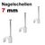 Beutel Nagelschellen 6,8-7,5mm wei� 