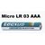 Tecxus Batterie Micro LR03 AAA Alkaline Injection