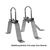 Mauerhalterset Wandabstandshalter 18cm