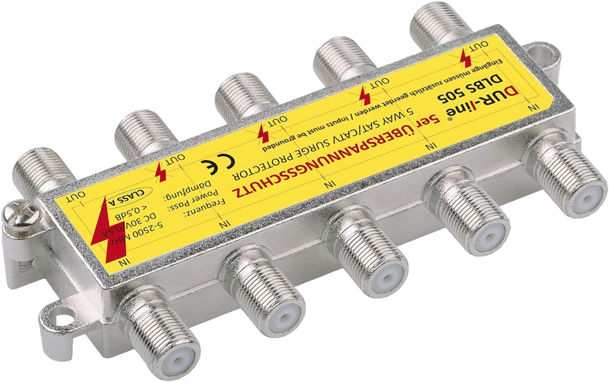 DUR-line DLBS505 Sat-Überspannungsschutz 5 Fach - Blitzschutz --/bilder/big/10751_3.jpg