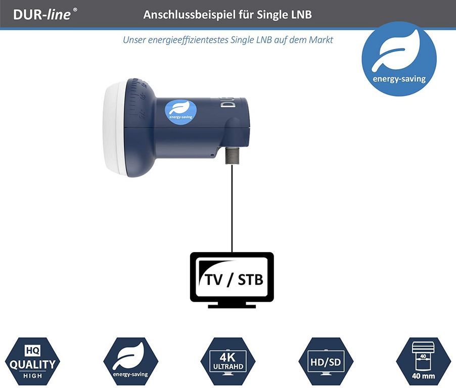 Single LNB - DUR-line Blue ECO 11065 Stromspar-LNB - 1 Teilnehmer --/bilder/big/11065_4.jpg